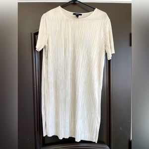 Champagne metallic mini dress size L